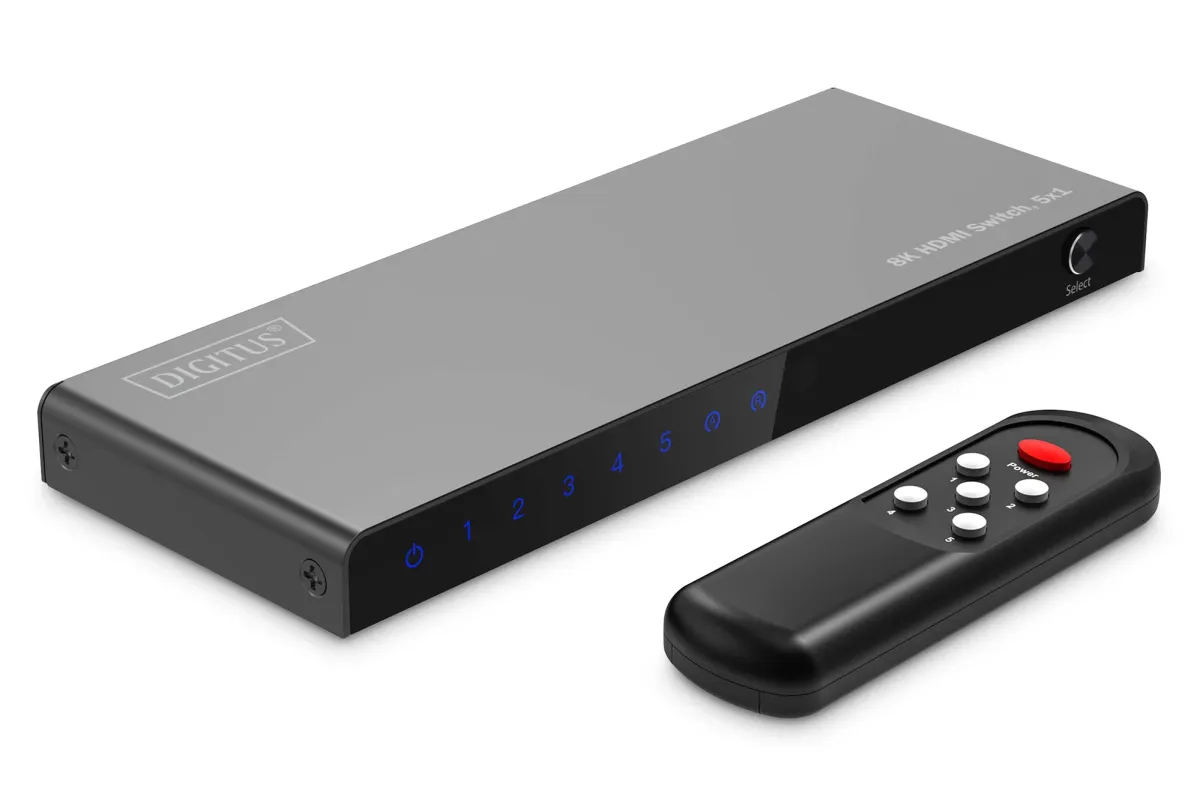 DIGITUS DS-55334 8K HDMI Switch 5x1