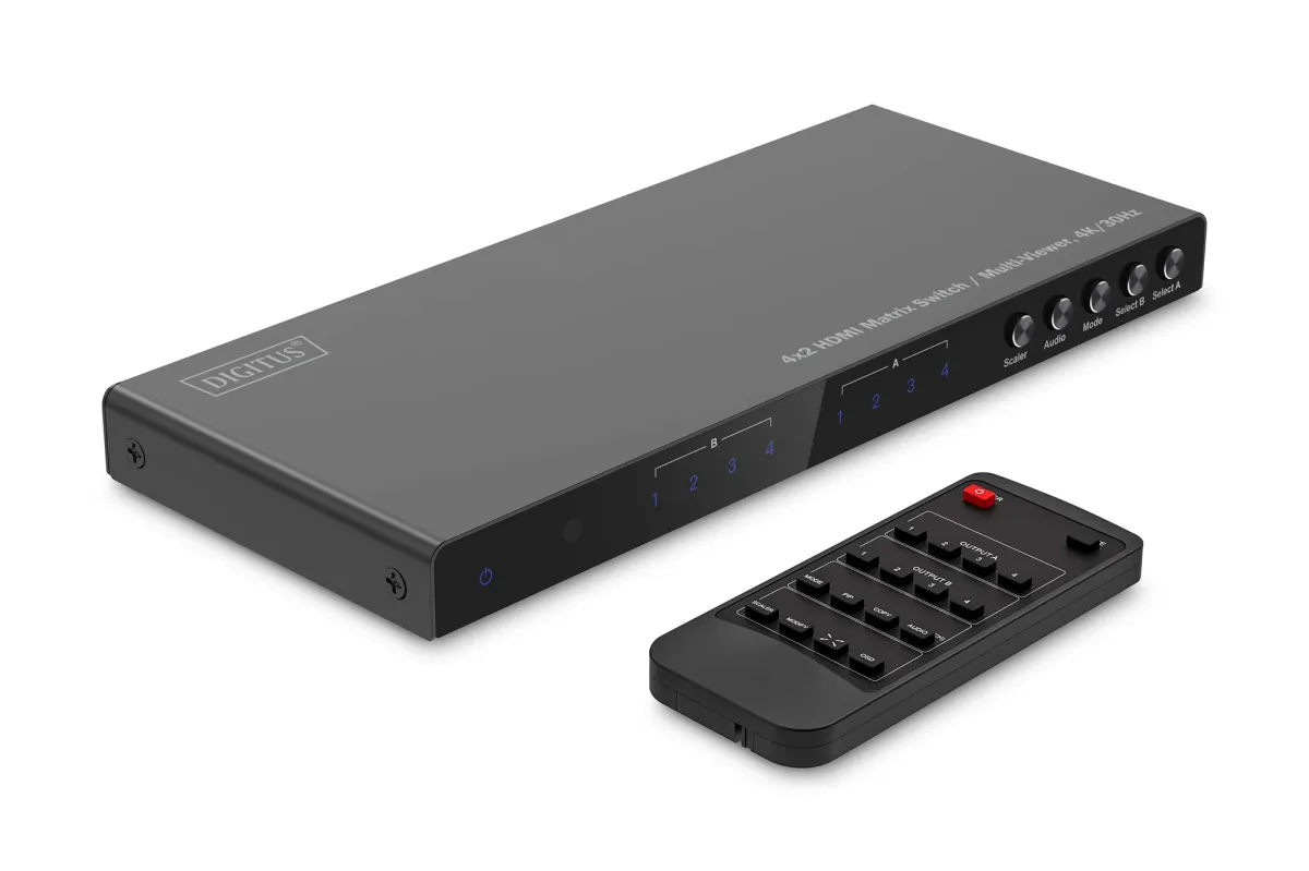 DIGITUS DS-55345 4x2 HDMI Matrix Switch