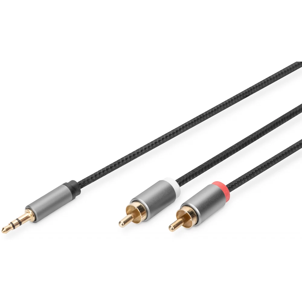 DIGITUS Jack RCA Átalakító Fekete 1.8m DB-510330-018-S