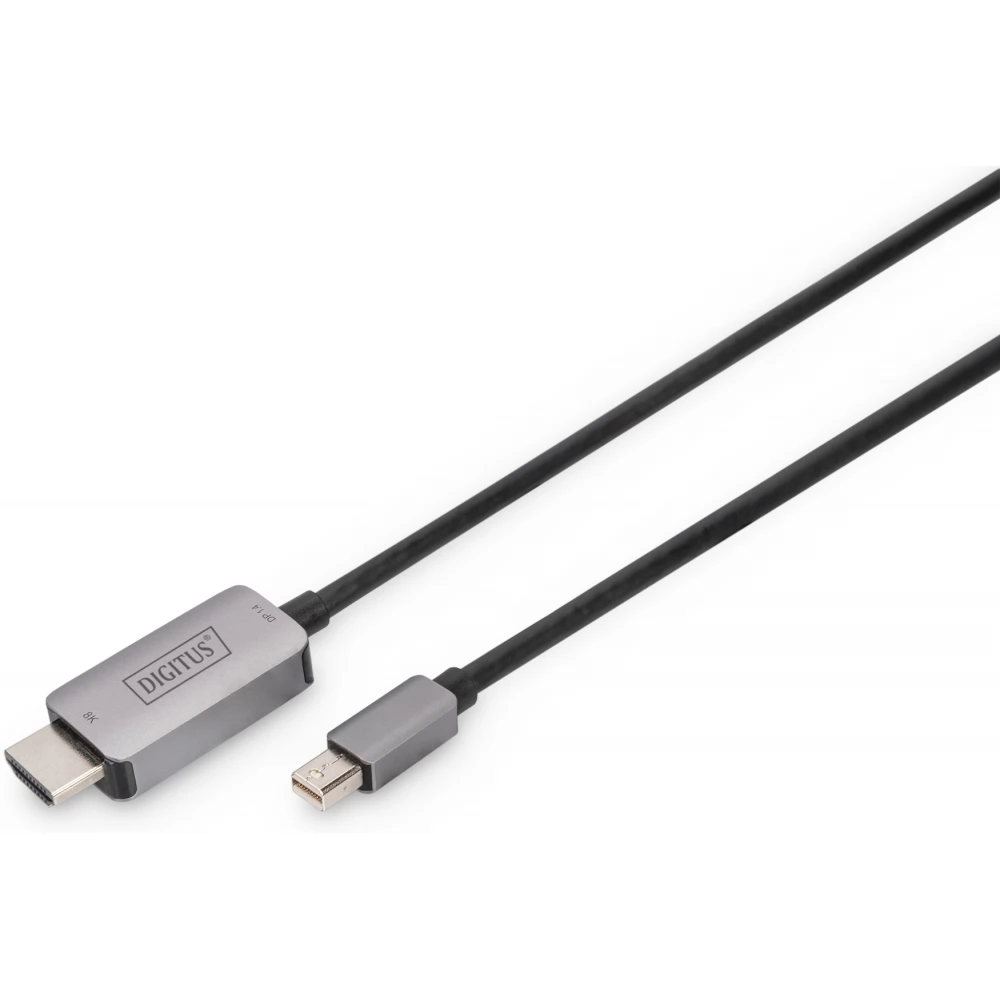 DIGITUS Mini DisplayPort HDMI 2.0 Átalakító Fekete 1m DB-340109-010-S