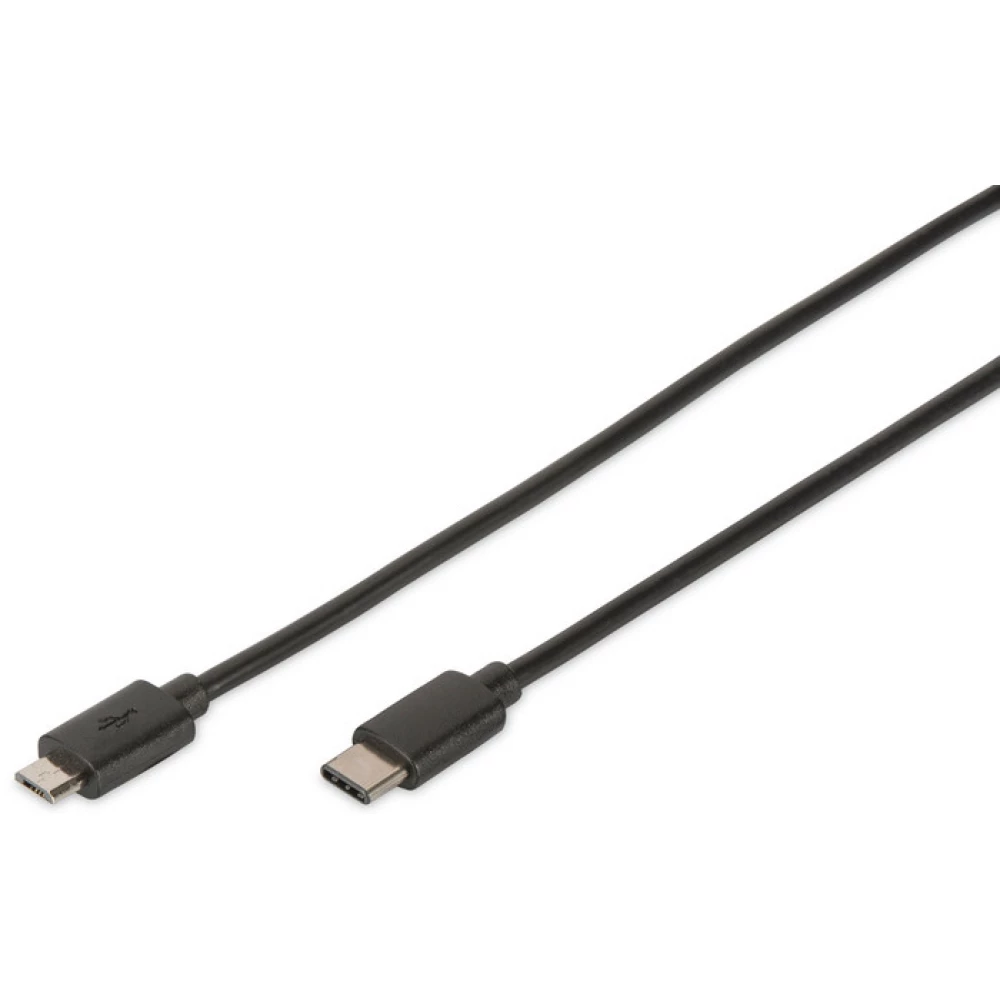 DIGITUS Mini USB 2.0 Type C Átalakító Fekete 1.8m DB-300137-018-S