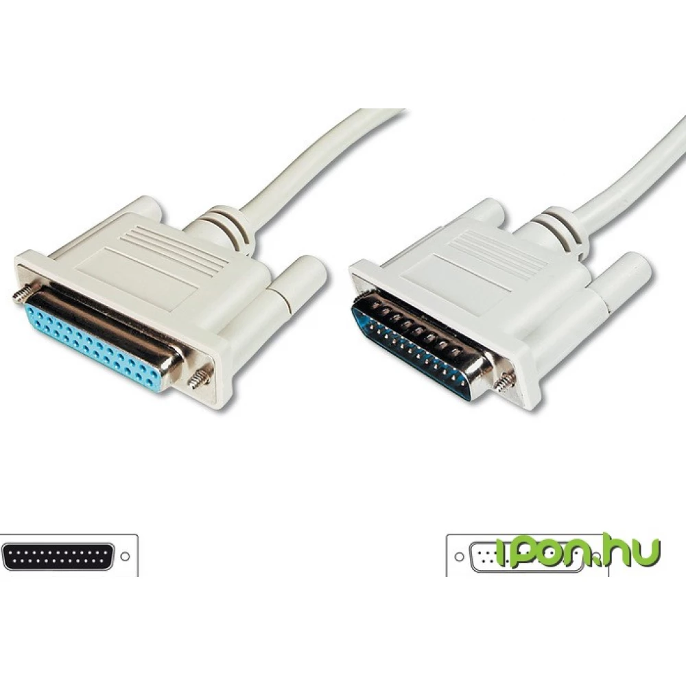 DIGITUS Párhuzamos Hosszabbító Bézs 10m AK-610201-100-E