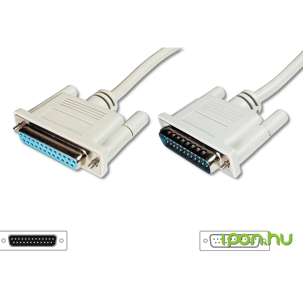 DIGITUS Párhuzamos Hosszabbító Szürke 5m AK-610201-050-E