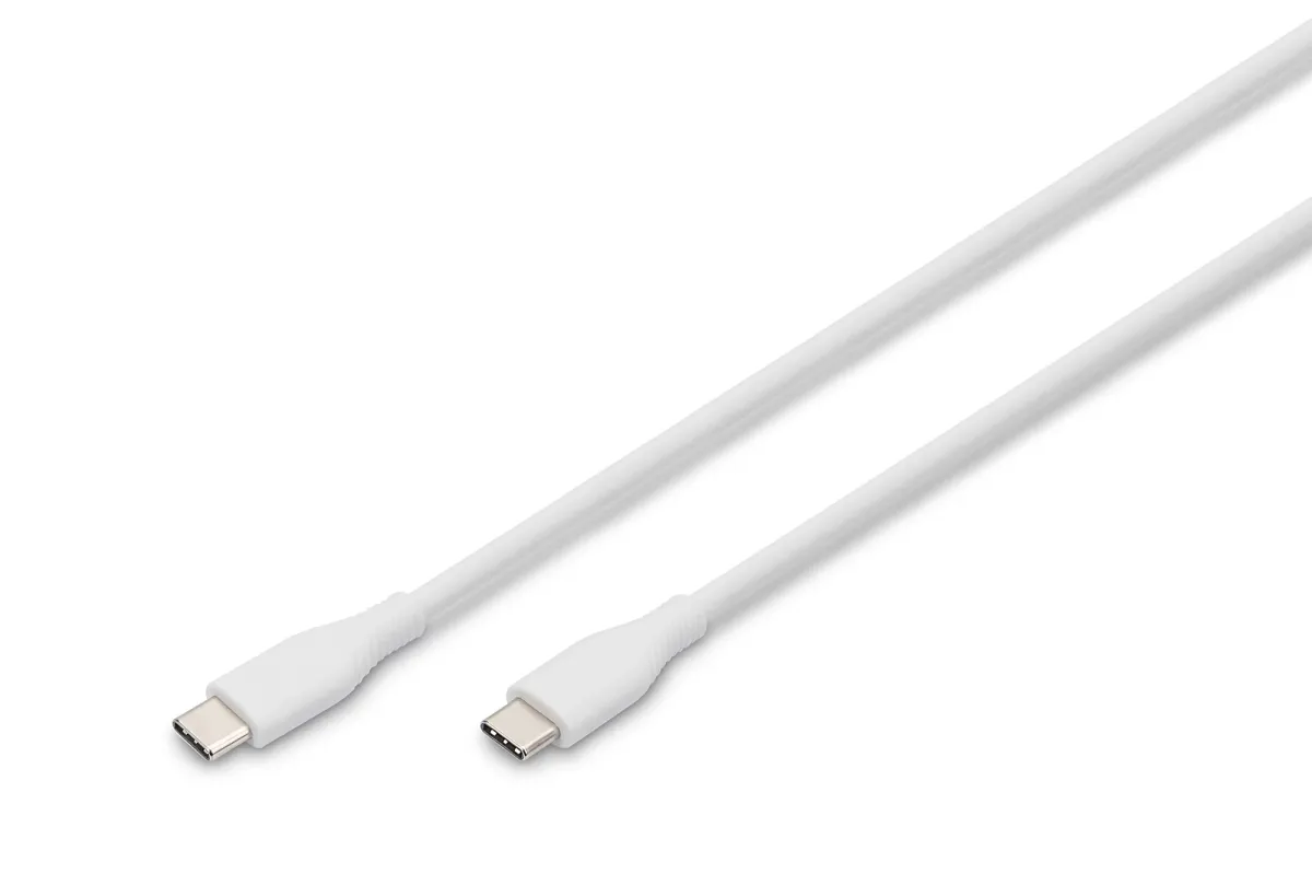 DIGITUS USB 2.0 Type C Összekötő Fehér 1m AK-300341-010-W
