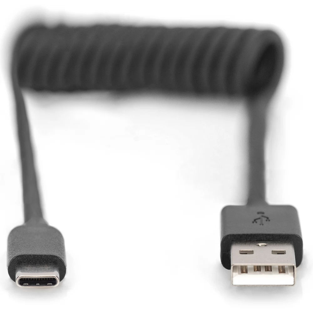 DIGITUS USB 2.0 Type C Átalakító Fekete 1m AK-300430-006-S