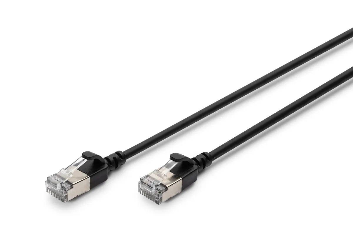 DIGITUS UTP Összekötő Fekete 1.5m DK-1632-A-015S-BL