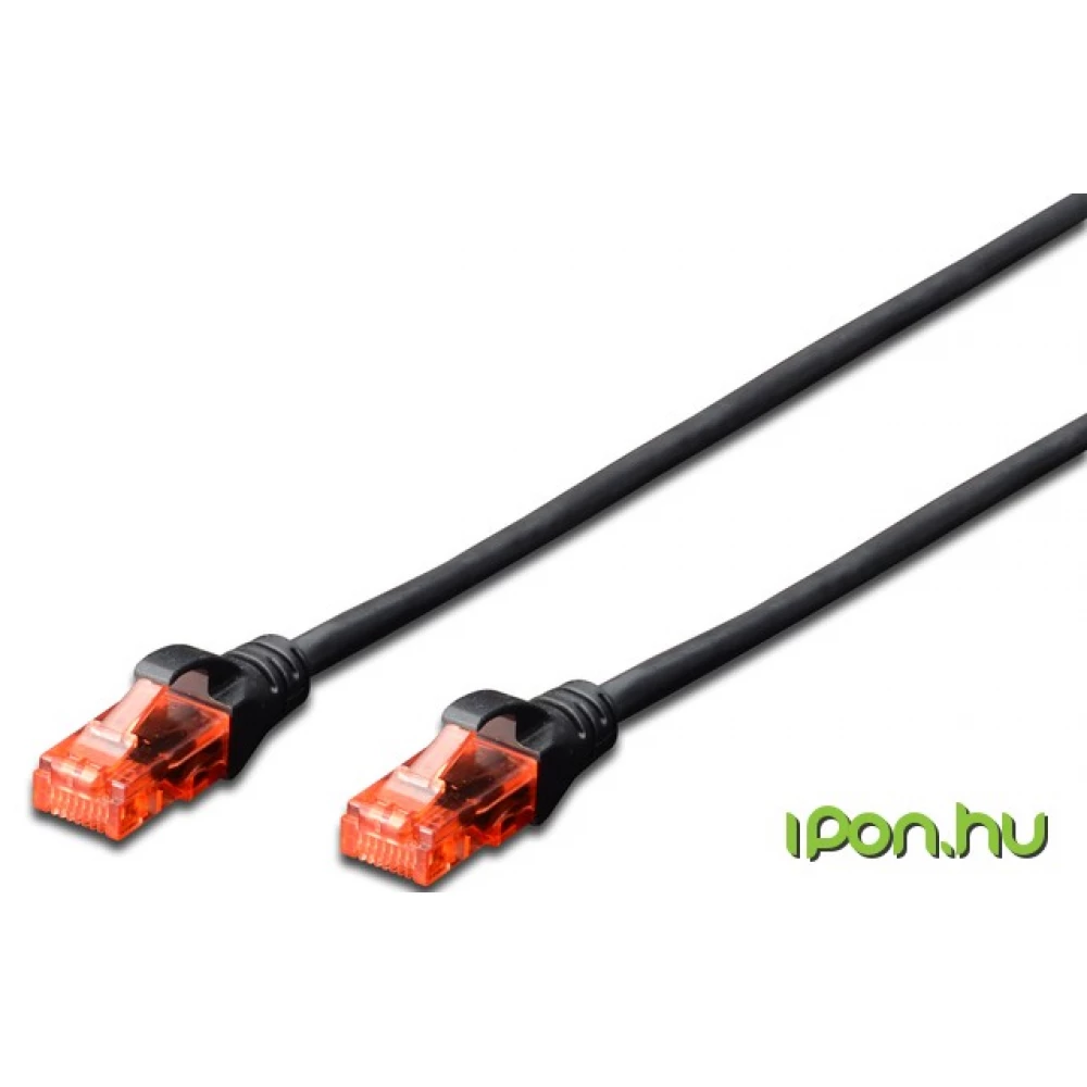 DIGITUS UTP Összekötő Fekete 2m DK-1612-020/BL
