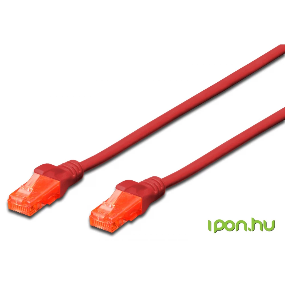 DIGITUS UTP Összekötő Piros 1m DK-1612-010/R