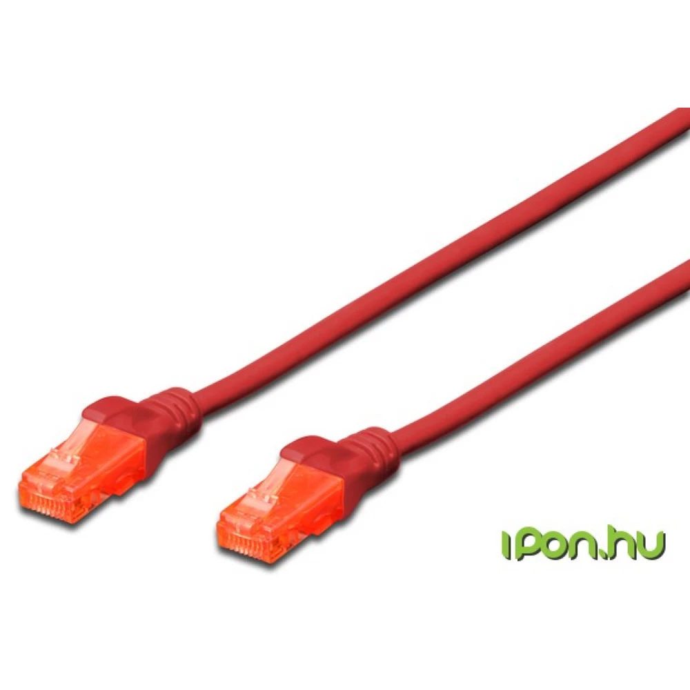 DIGITUS UTP Összekötő Piros 2m DK-1617-020/R
