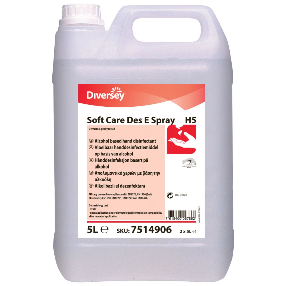 DIVERSEY 100860440 Soft Care Des E Spray Kézfertőtlenítő folyadék alkoholos 5L