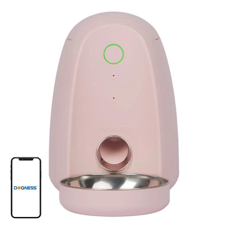 DOGNESS F05 Automatikus etetőgép műanyagtál WIFI mini rózsaszín