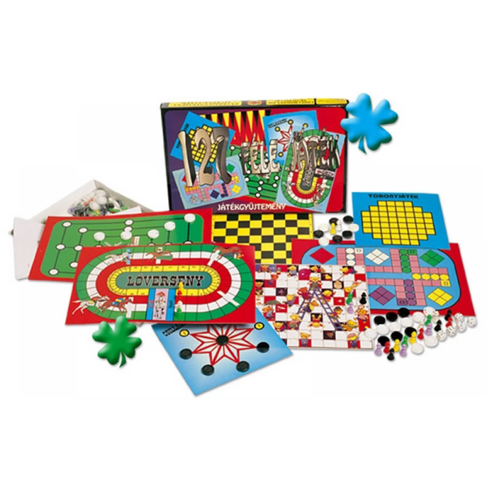 DOHÁNY TOYS 127 darabos társasjáték gyűjtemény