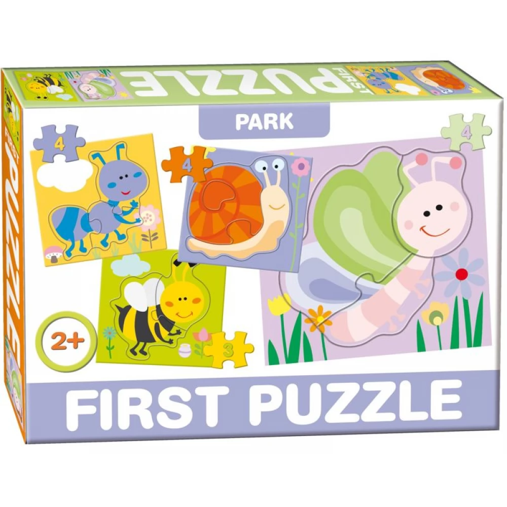 DOHÁNY TOYS Puzzle játék 2 3 4 darabos First puzzle A parkok állatai