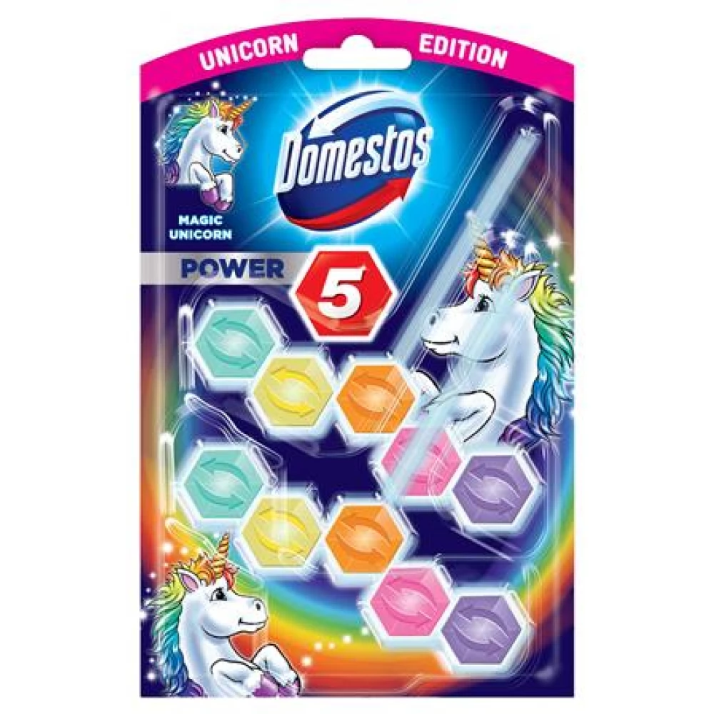 DOMESTOS Power 5 WC fertőtlenítő 2 db-os unikornis
