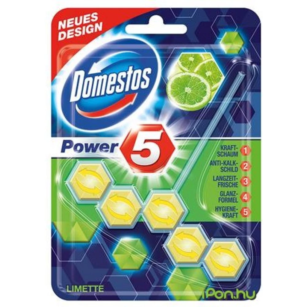 DOMESTOS Power 5 WC fertőtlenítő lime