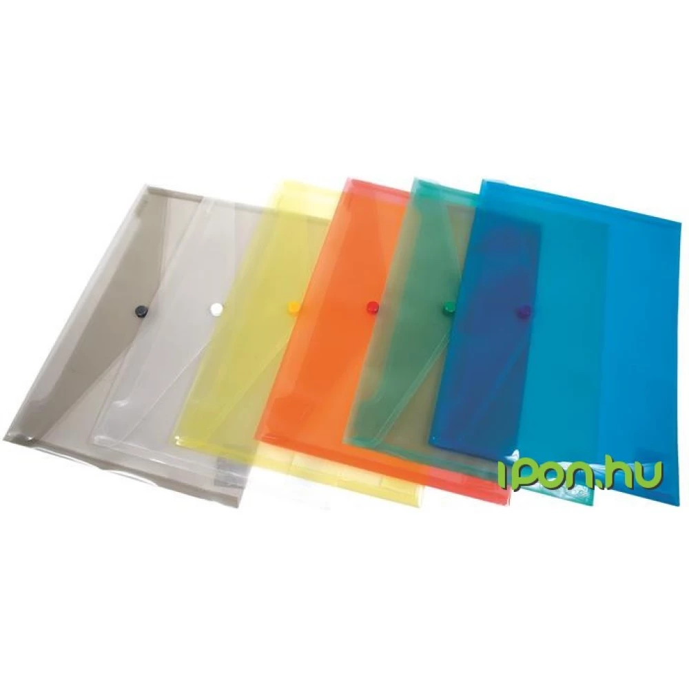 DONAU Irattartó tasak C5 PP patentos 240x180x0.18 piros
