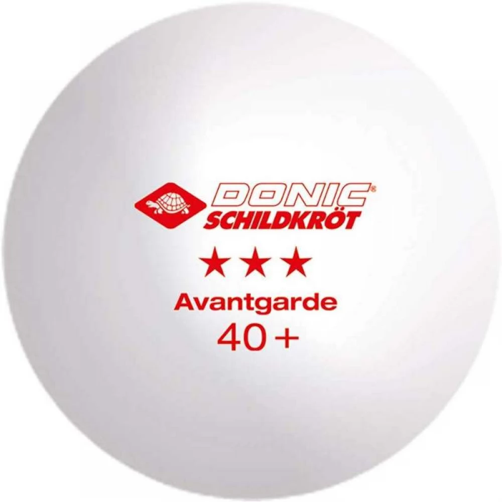 DONIC-SCHILDKRÖT Ping-pong labda Avantgarde 3 csillagos fehér-sárga
