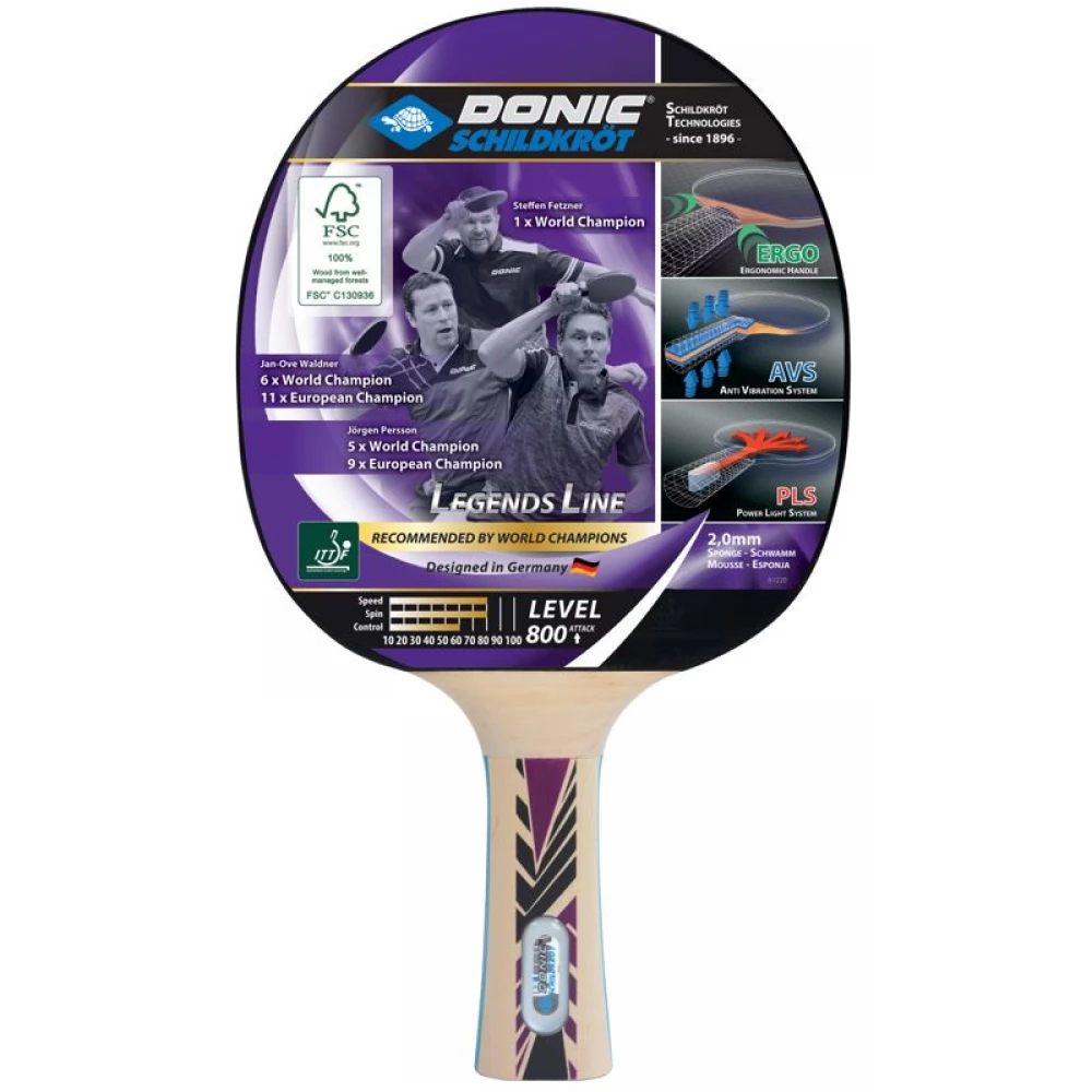 DONIC-SCHILDKRÖT Ping-pong ütő Legends 800 FSC