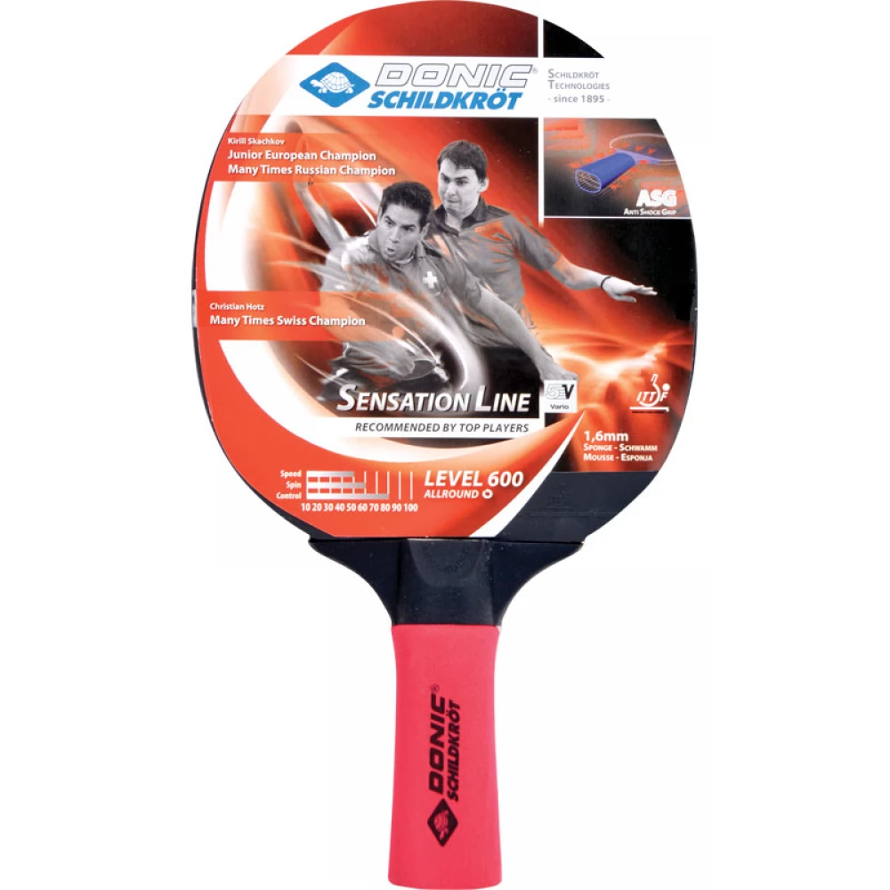 DONIC-SCHILDKRÖT Sensation 600 ping-pong ütő