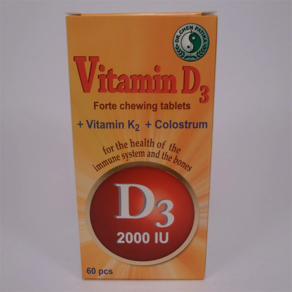 Dr Chen Dr.chen d3-vitamin forte rágótabletta 60 db