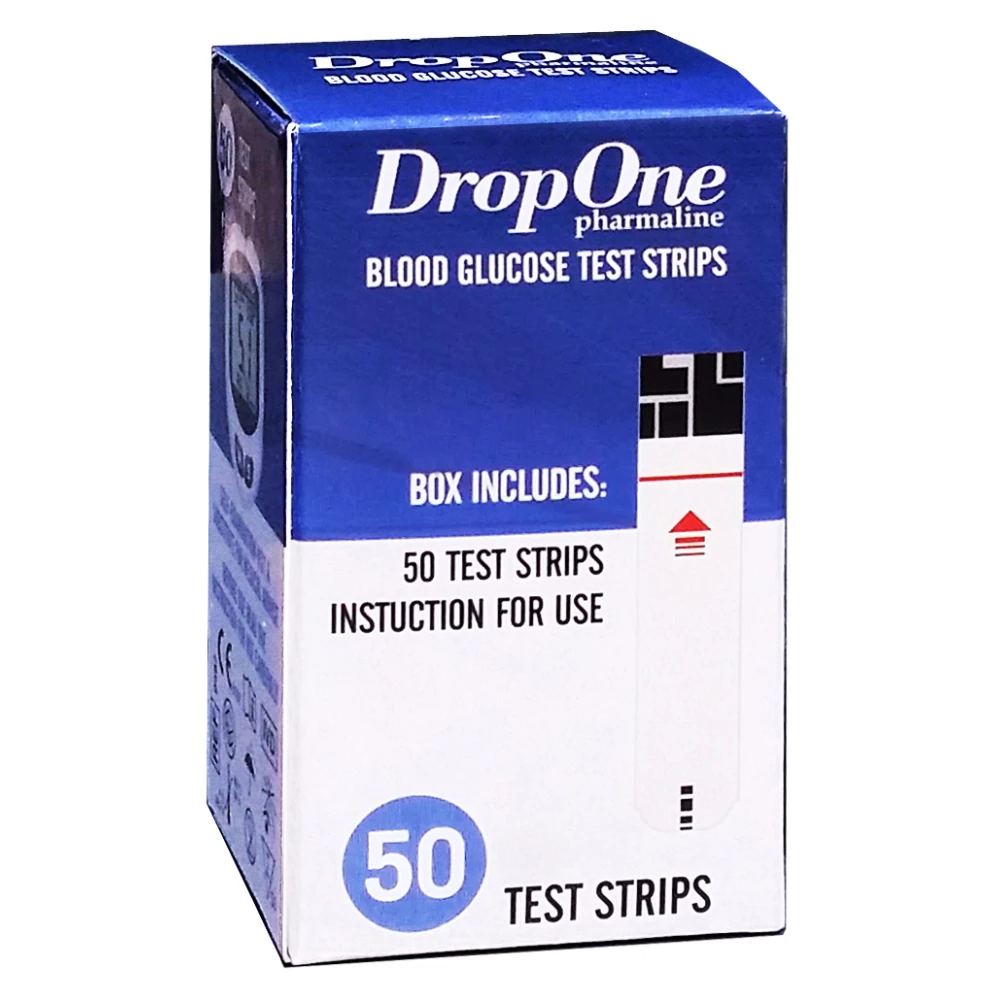 Drop One vércukorszint mérő tesztcsík 50 db