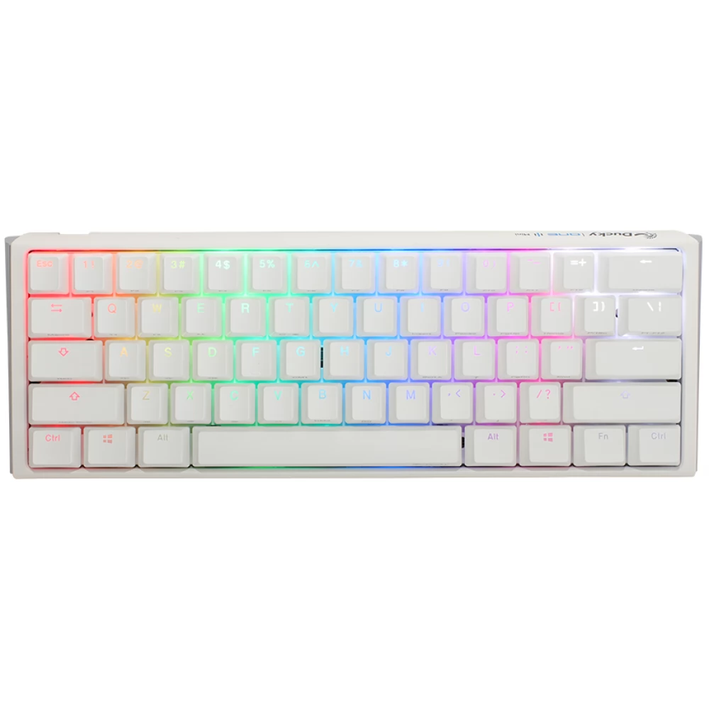 DUCKYCHANNEL ONE 3 Mini RGB MX Speed Silver Magyar fehér