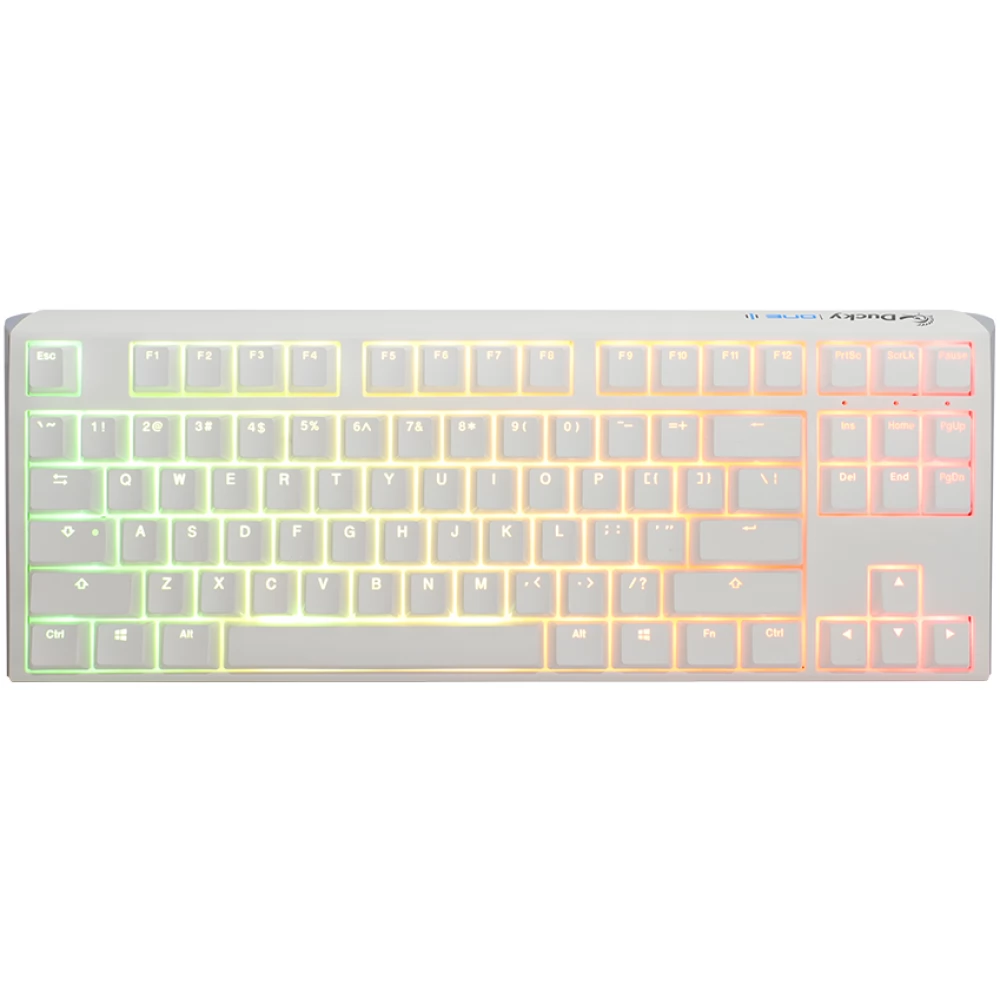 DUCKYCHANNEL ONE 3 TKL RGB MX Red Magyar fehér
