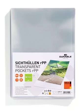 DURABLE 247819 rPP Genotherm L PP A4 100 mikron 100 db