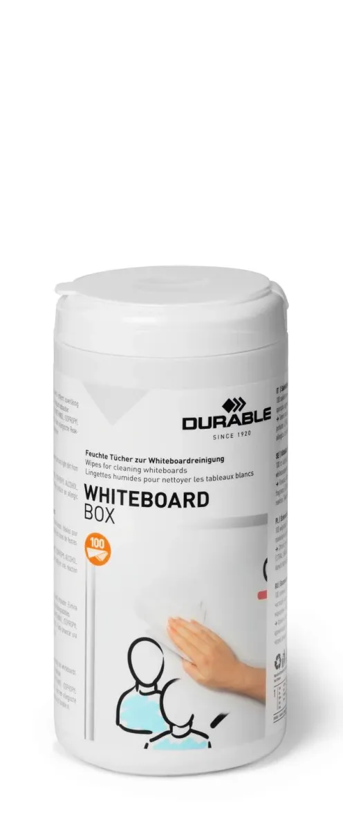DURABLE 575902 Whiteboard Box 100 Tisztítókendő 100db