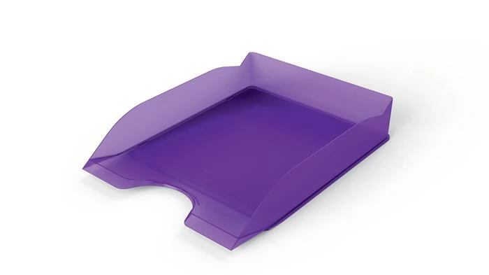 DURABLE Basic Irattálca műanyag áttetsző lila V2
