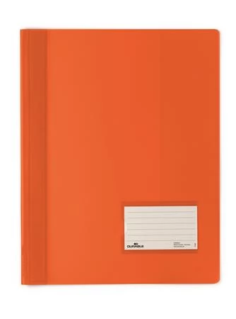 DURABLE DURALUX Gyorsfűző A4 extra erős áttetsző narancs