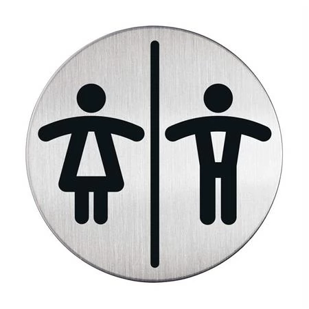 DURABLE Információs piktogram öntapadó Női-Férfi WC