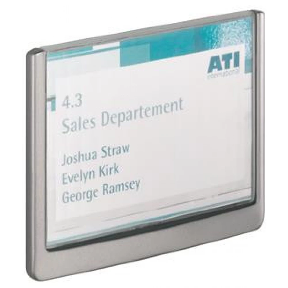 DURABLE Információs tábla 149x105.5mm CLICK SIGN szürke
