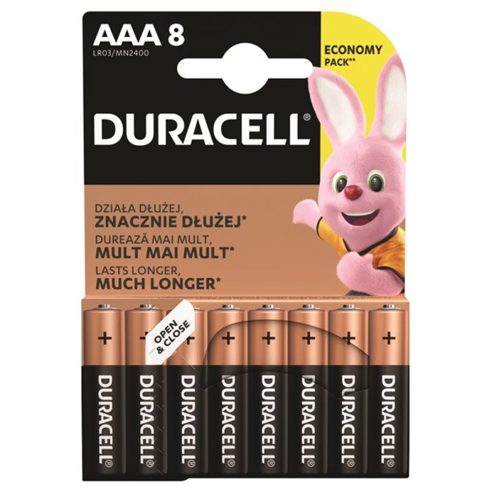 DURACELL Mikro ceruza elem (AAA) 8db