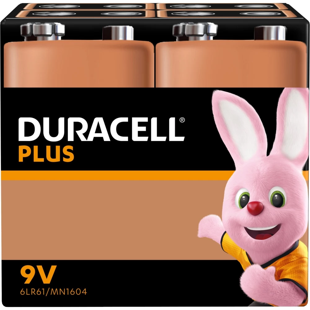 DURACELL Plus Power 9 voltos elem (E) 4db