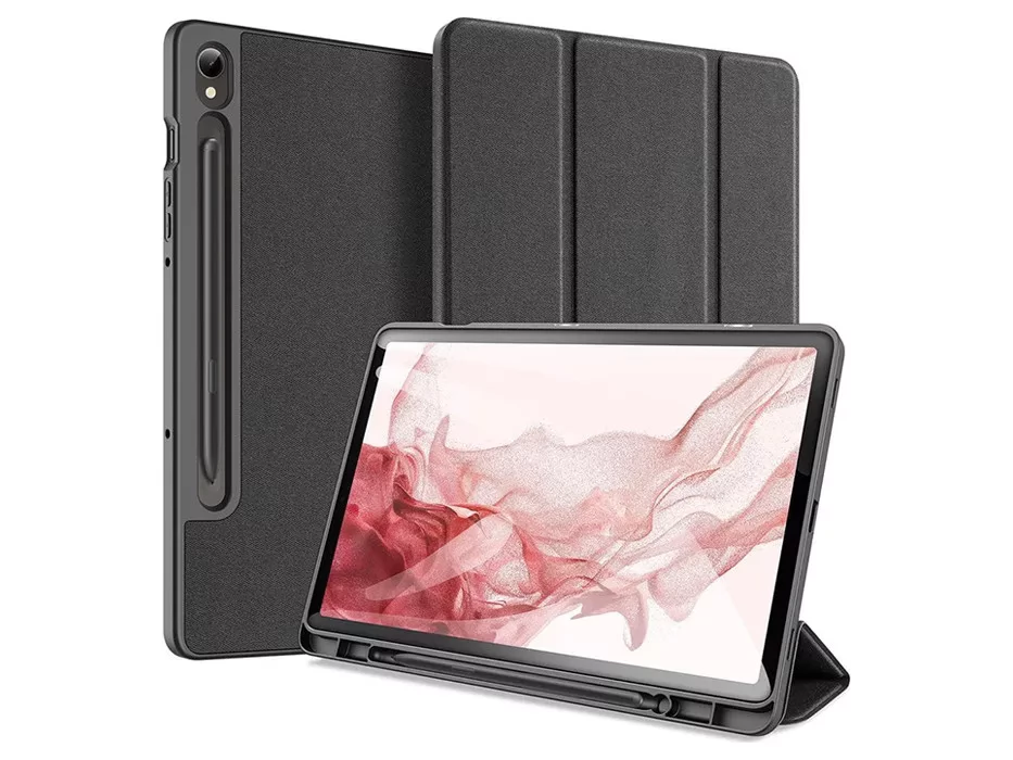 DUX DUCIS Domo Smart Case on/off funkcióval Pencil tartóval Samsung X510/X516B Galaxy Tab S9 FE 10.9 fekete