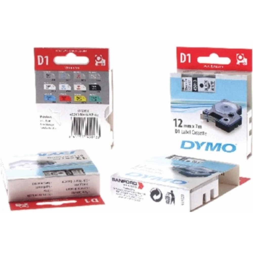 DYMO Kazetta 12x7m fekete/víz
