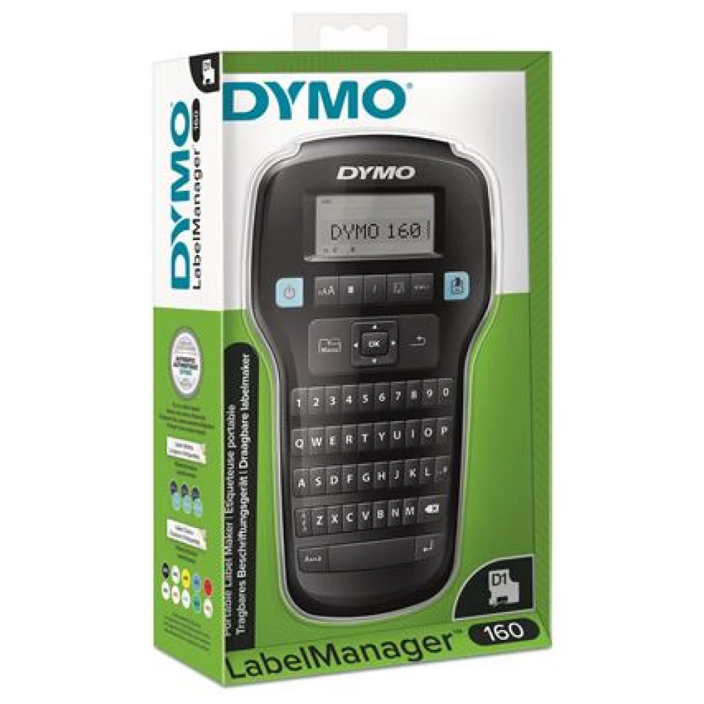 DYMO LM160 kézi feliratozógép fekete + 3 db D1 szalag