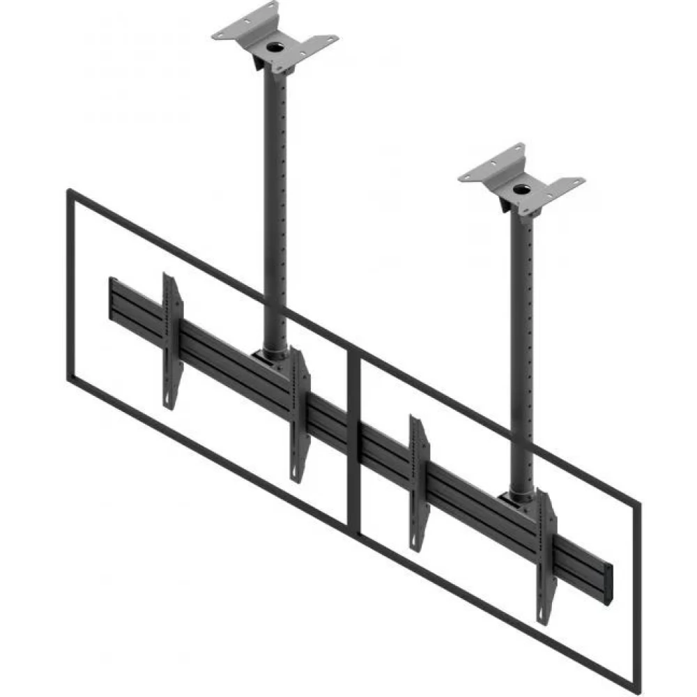 EDBAK MBV2155-L Menu Board Ceiling Mount for Two Screens 50″-57″