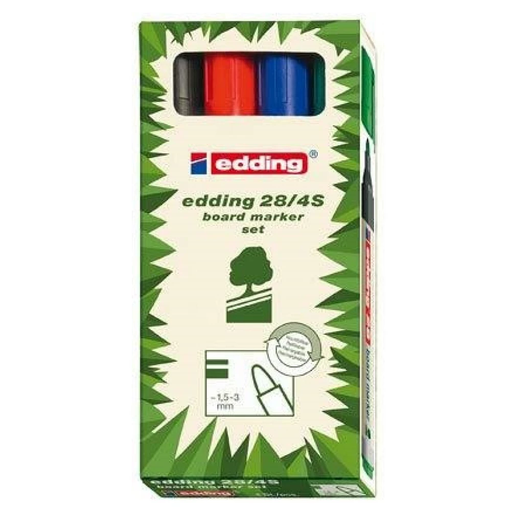 EDDING 28 Ecoline táblamarker készlet 4db-os vegyes színű