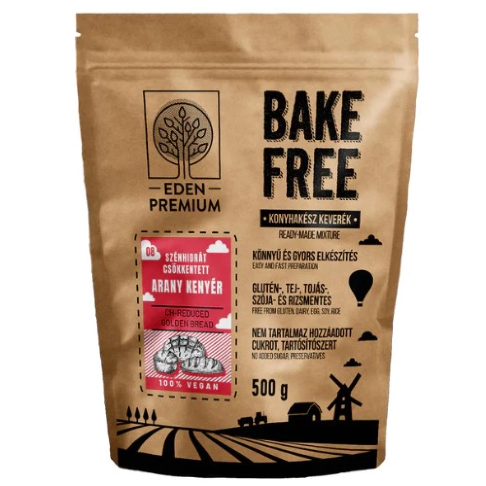 Eden premium bake free szénhidrátcsökkentett aranykenyér lisztkeverék 500 g