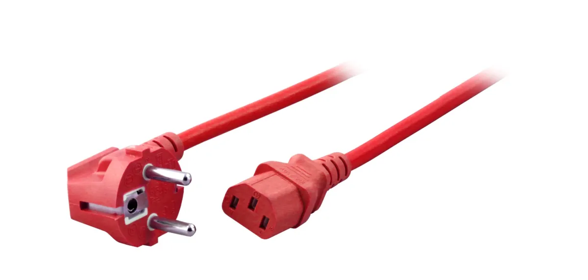 EFB-ELEKTRONIK 230V IEC Táp Piros 1.8m EK588RT.1.8V2