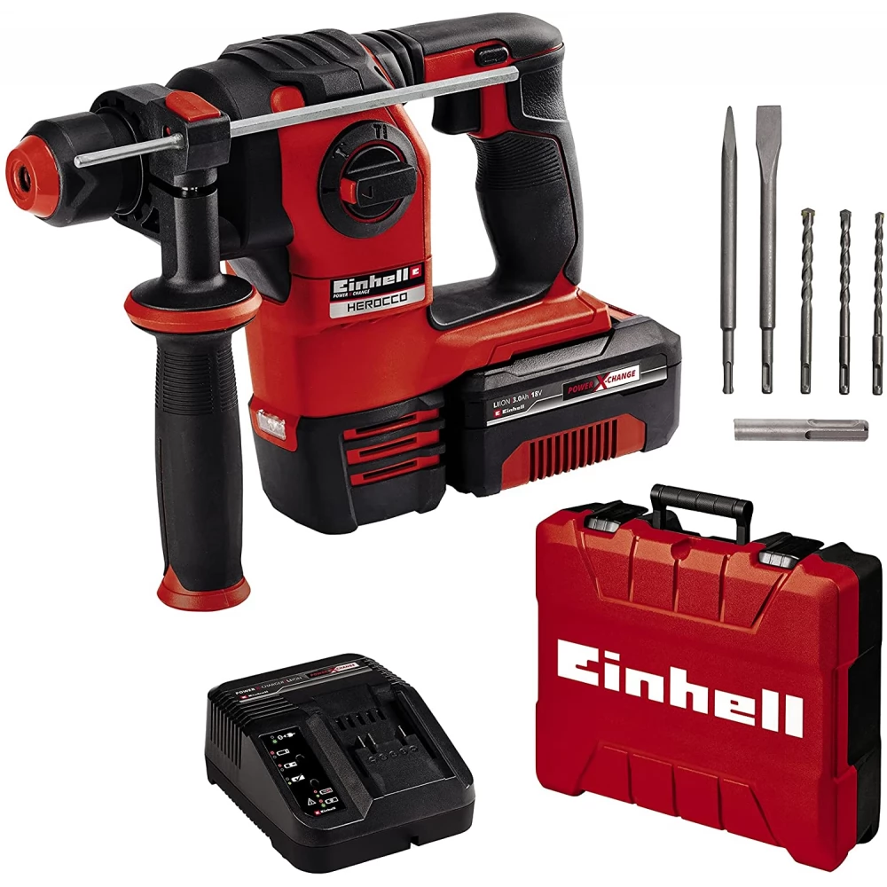 EINHELL Herocco akkus fúrókalapács + 3.0Ah akku