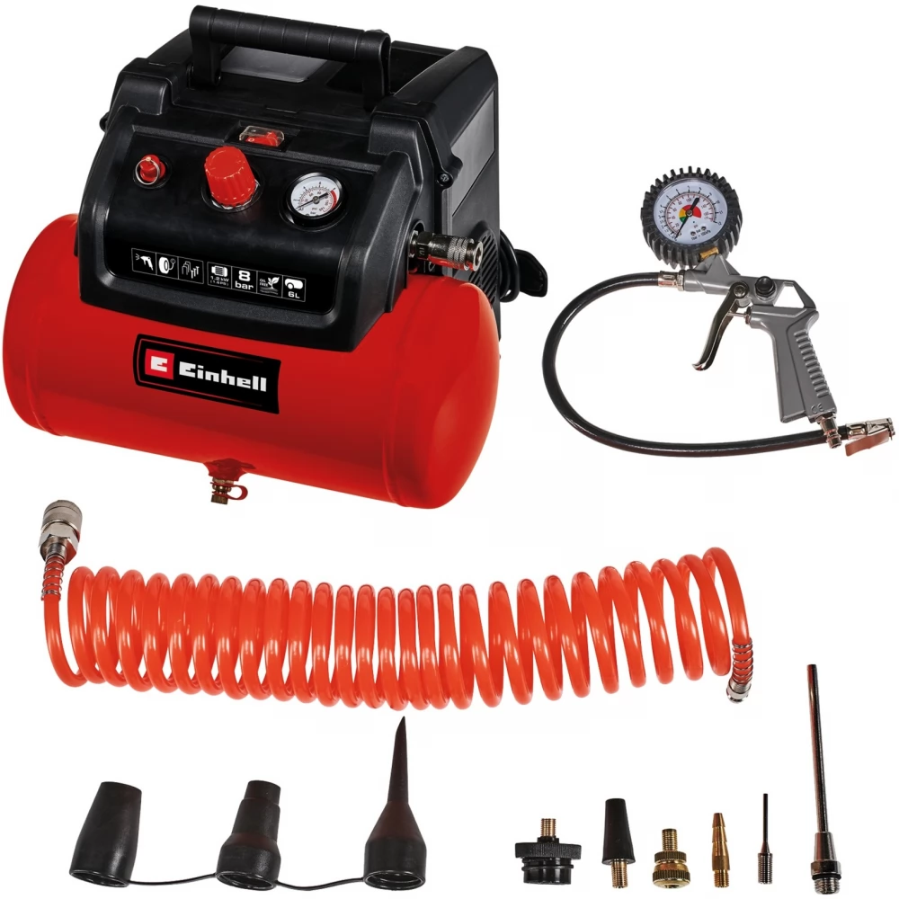 EINHELL TC-AC 190/6/8 OF Set kompresszor 1200W