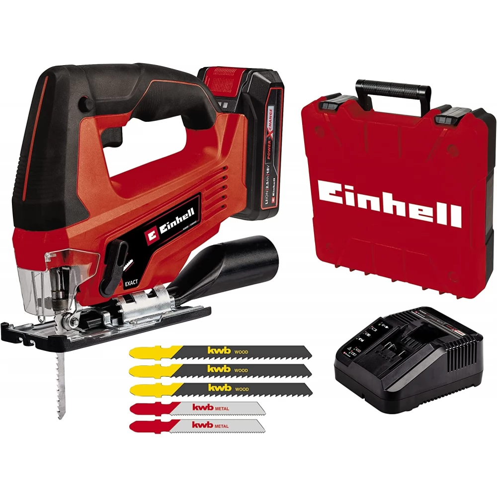 EINHELL TC-JS 18 Li Akkus dekopírfűrész + 1 x 2.5 Ah akku