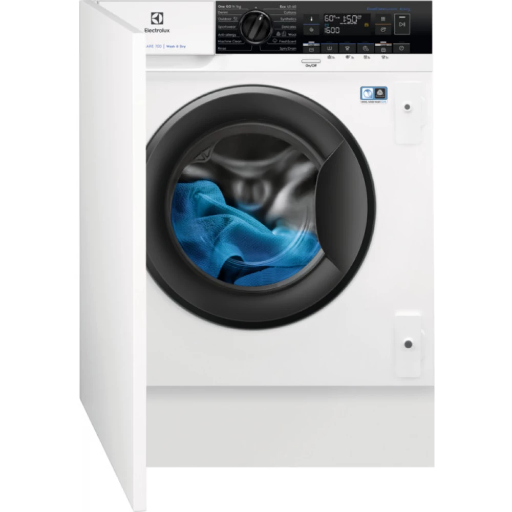ELECTROLUX EW7W368SI PerfectCare 700 Beépíthető mosó-szárítógép kondenzációs szárítás gőzprogram 8/4 kg 1600 f/p