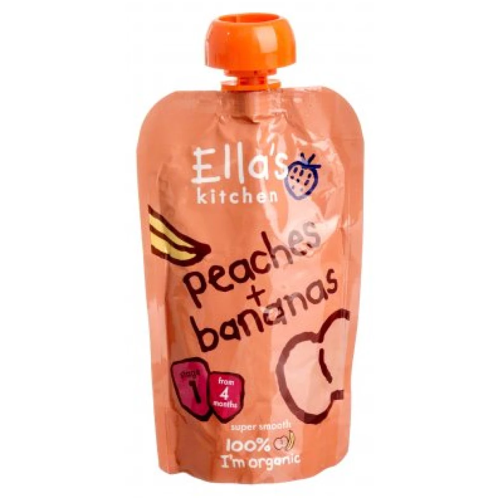 Ellas Kitchen bio őszibarack banán bébiétel 120 g