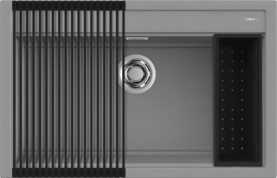 ELLECI Best 130 Workstation Szett Mosogatótálca G48 cemento