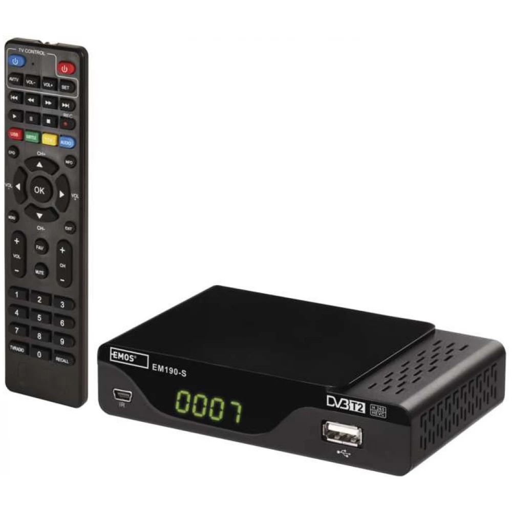 EMOS EM190-S HD DVB-T2 vevő