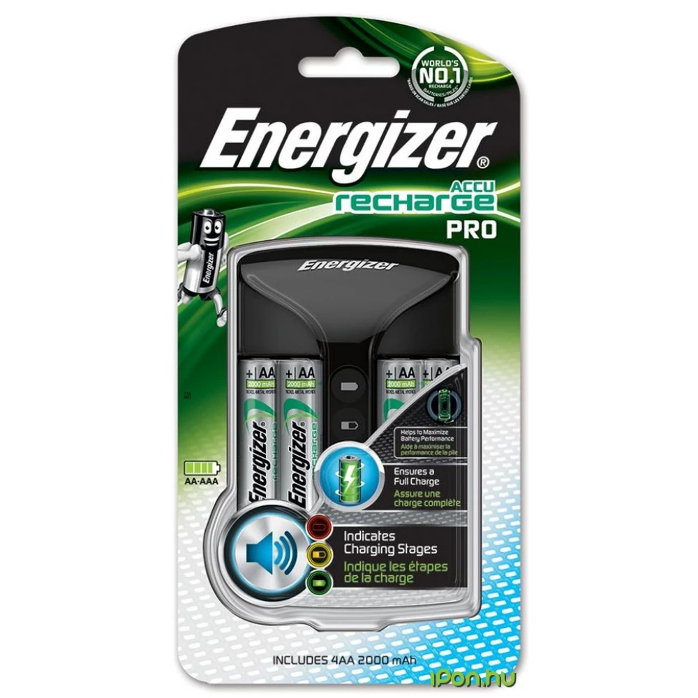 ENERGIZER Accu Recharge Pro + 4x2000mAh AA